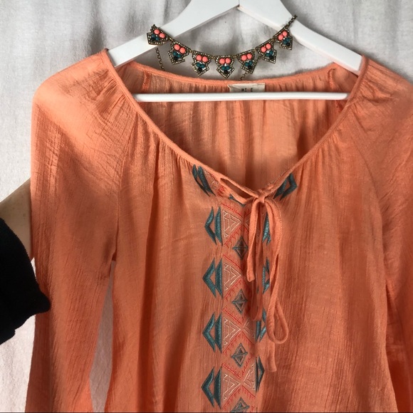 J Crew Statement necklace with neon embedded bead - Picture 7 of 8